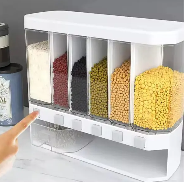 Rice Dispenser Dry Food Dispenser Kitchen Storage Kitchen Rack